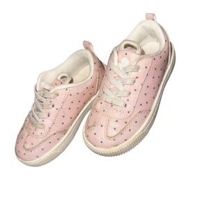 Carter's Pink and Black Polka Dot Kids Sneakers